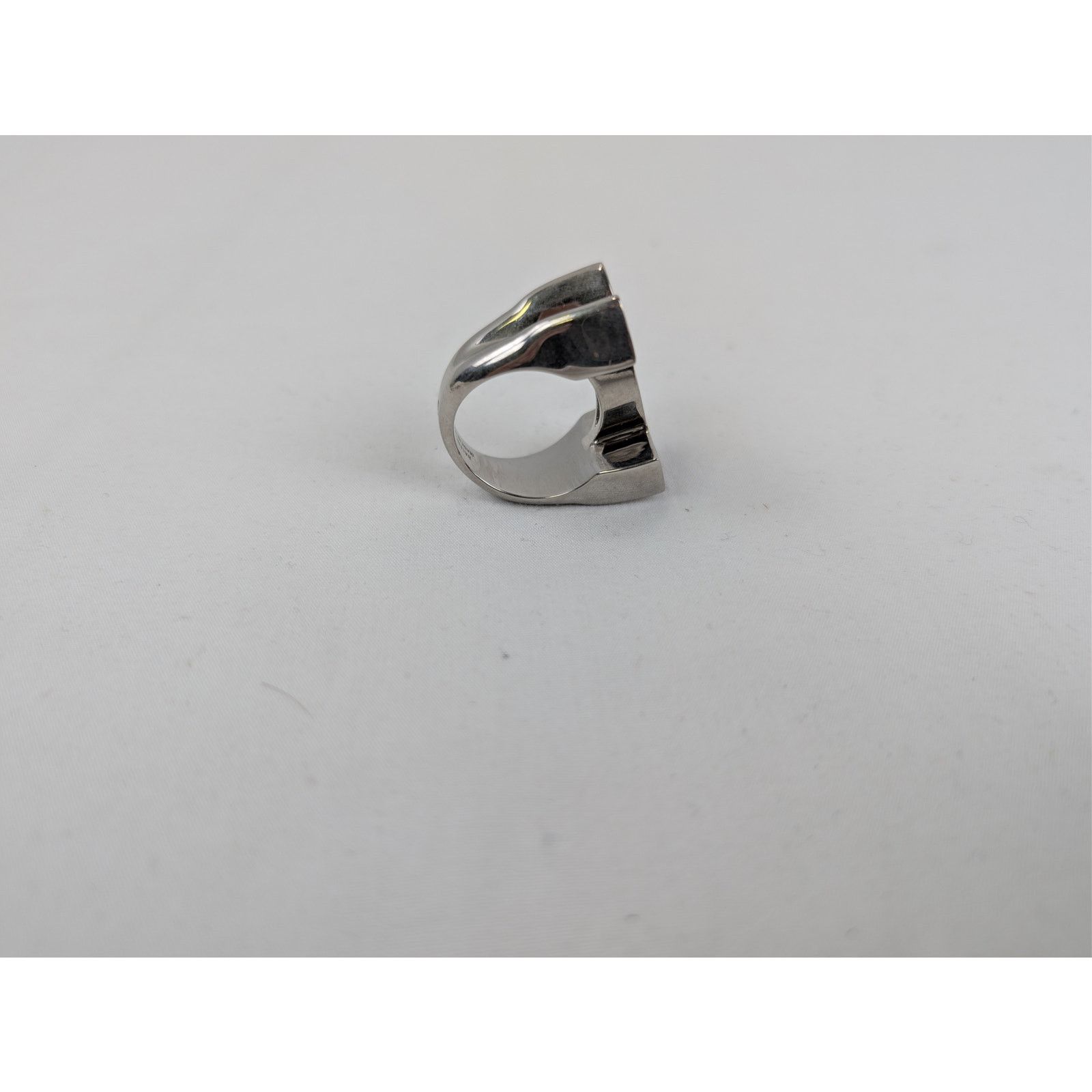 Balenciaga × Under Armour o1rshd1 Size: 62 / Recycled Brass Signature Ring in Silver Size ONE SIZE - 9 Thumbnail