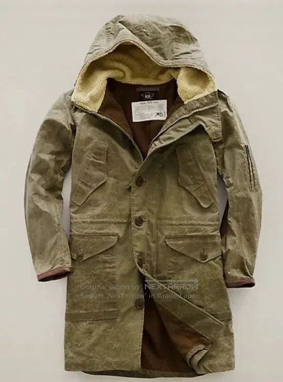RRL Ralph Lauren mccarthy oil cotton m47 jacket parka. Size US M / EU 48-50 / 2 - 9 Thumbnail