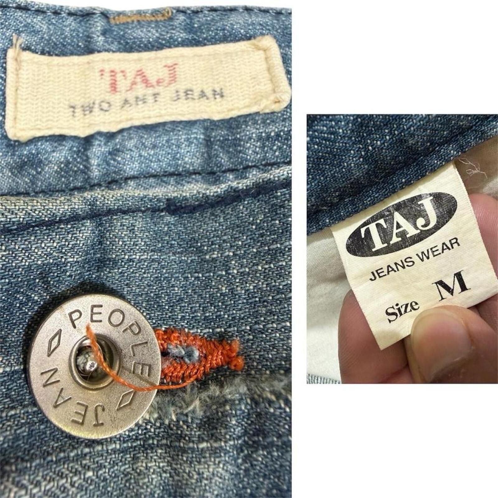 True Religion Two ant baggy style unique denim jeans Size US 31 - 8 Thumbnail