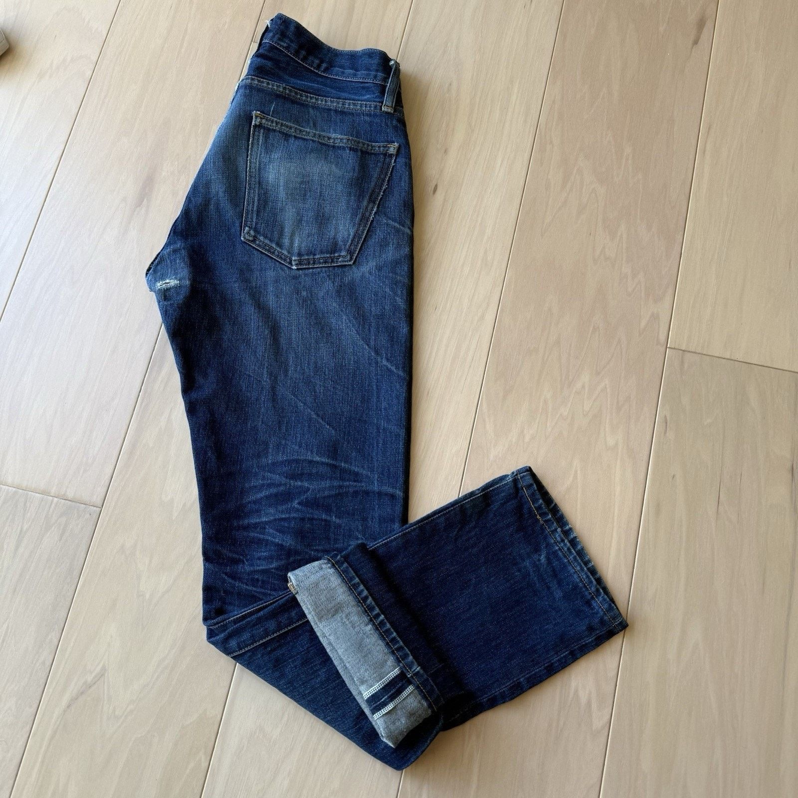 Taylor Stitch Taylor Stitch Selvedge Jeans 30 Blue Dark Wash Slim Denim Size US 30 / EU 46 - 10 Thumbnail