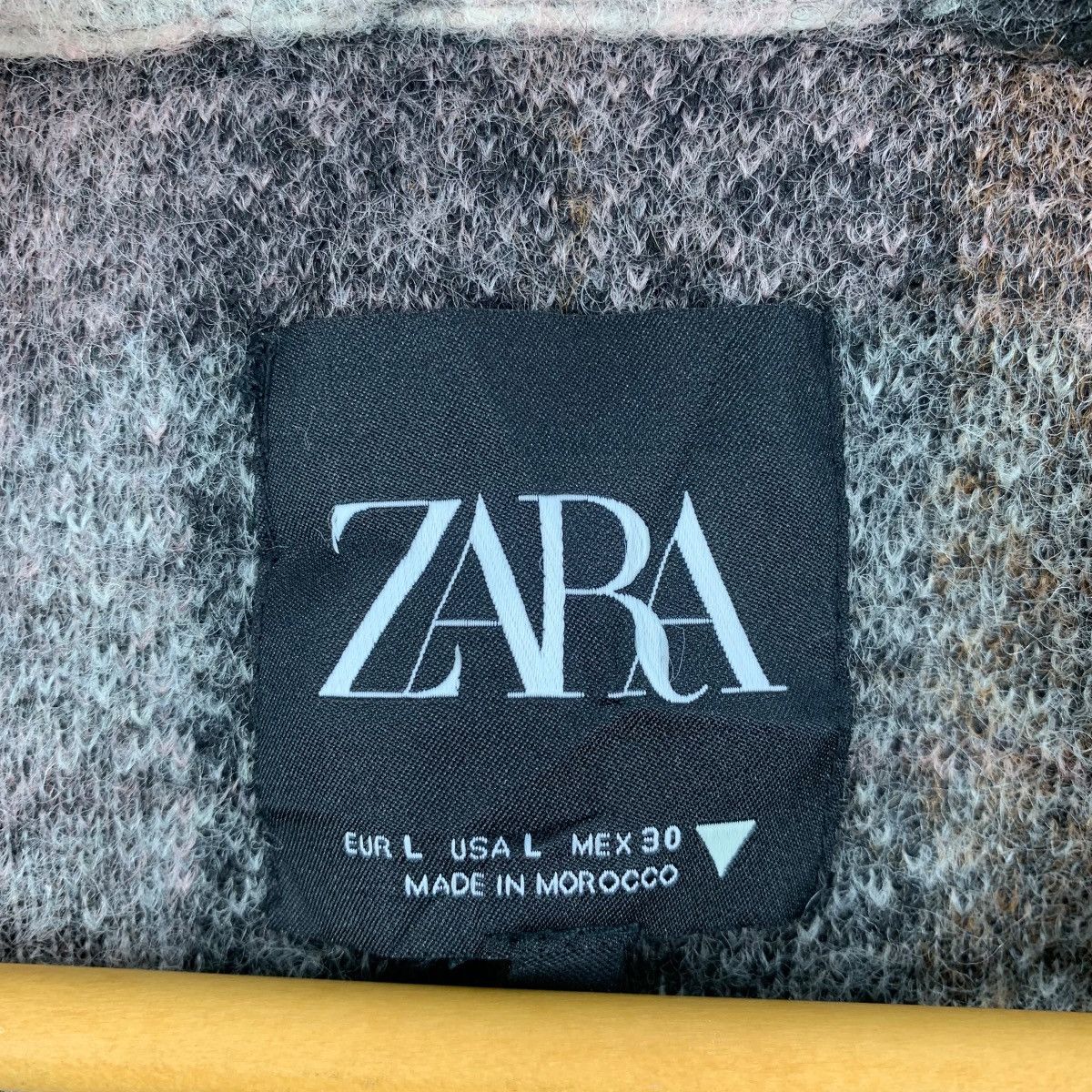 Zara ZARA Casualwear Designer Checkered Wool Crop Sweater Jacket Size L / US 10 / IT 46 - 7 Thumbnail