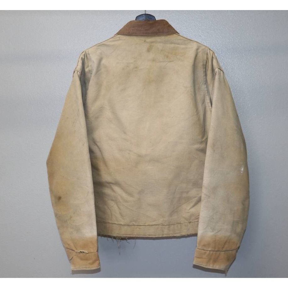 Carhartt Vintage 80s Carhartt Detroit Jacket XL Tan Canvas Workwear Size US XL / EU 56 / 4 - 7 Thumbnail