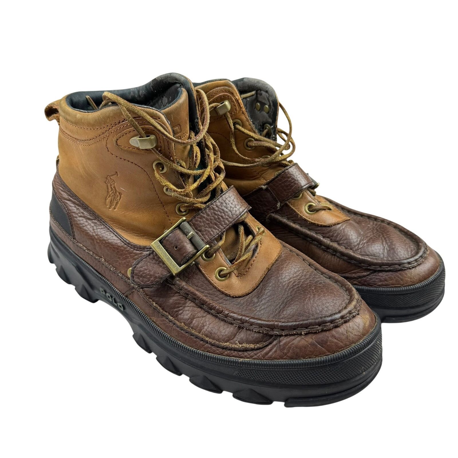Polo Ralph Lauren Polo Ralph Lauren Heworth Boots Size 12D Brown Leather Size US 12 / EU 45 - 2 Thumbnail