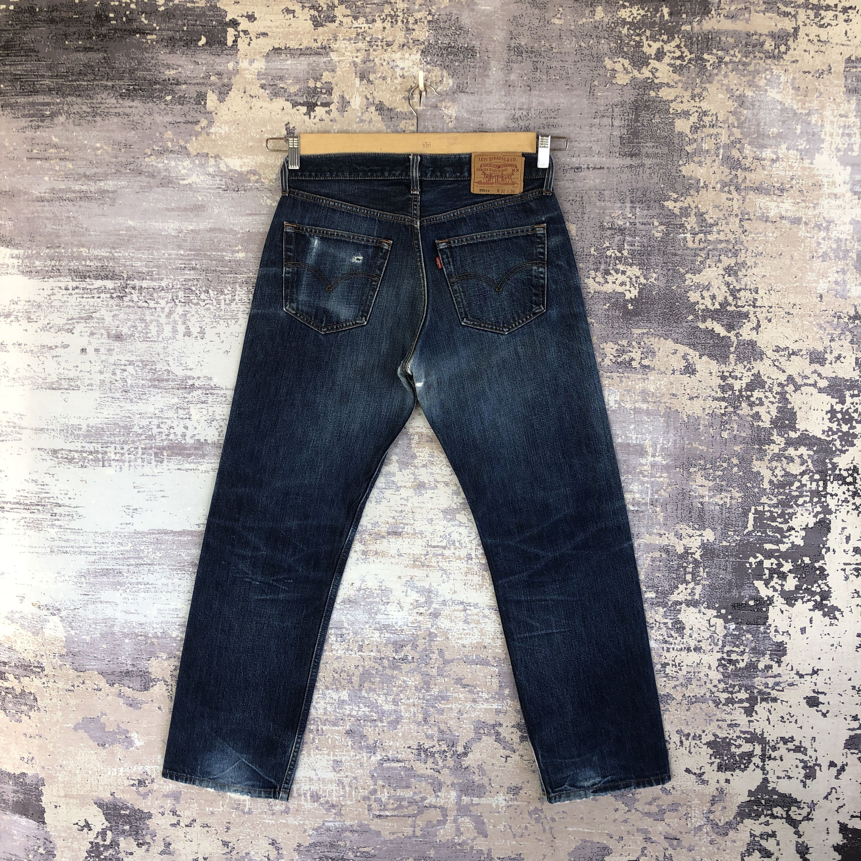 Levi's Vintage 90s Levis 501 Jeans Faded Levi's Distressed Denim Size US 30 / EU 46 - 2 Thumbnail