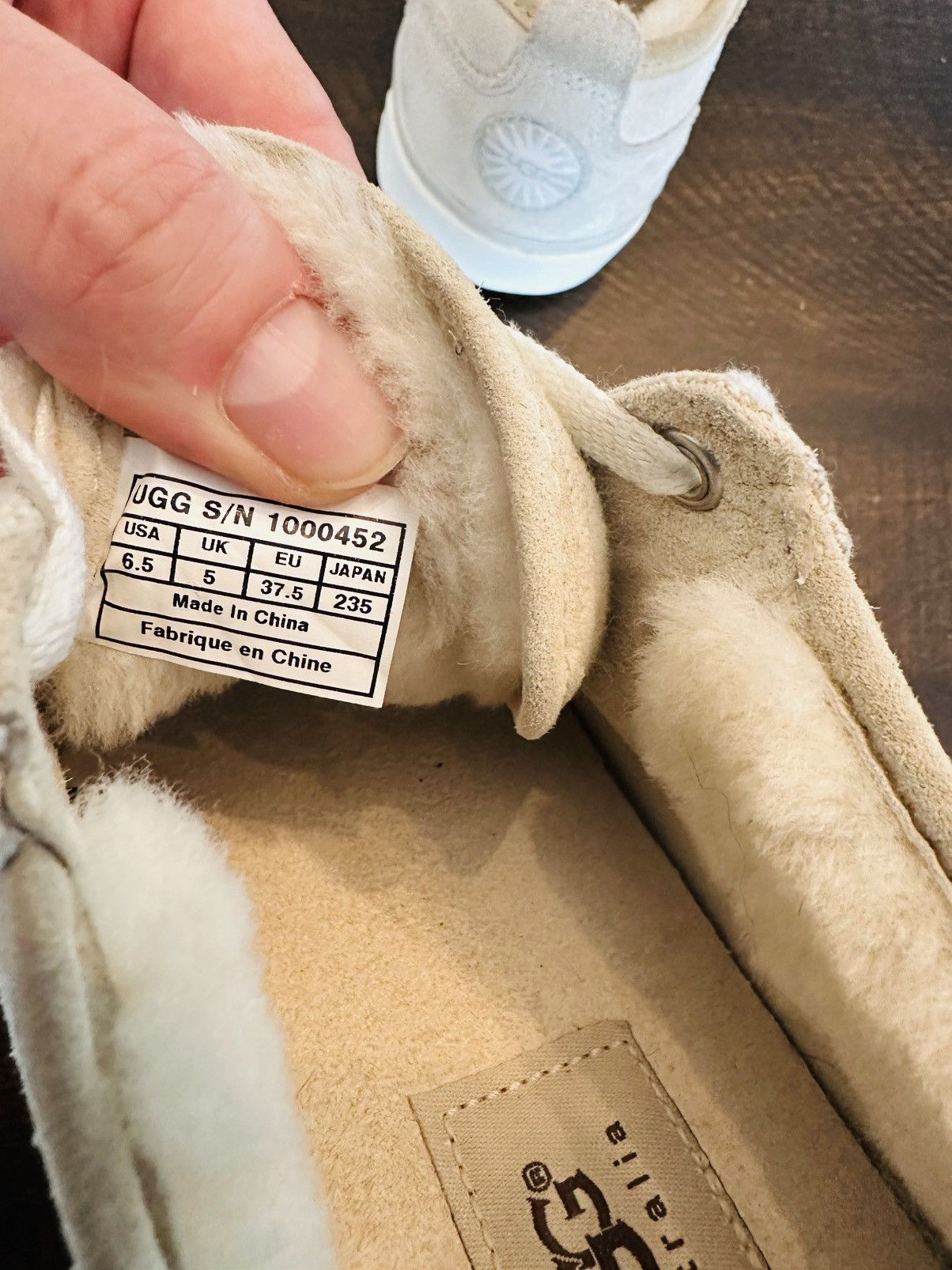 Ugg UGG Evera Cream Color Canvas Sheepskin Lined Shoes-Size 6.5 Size US 6.5 / IT 36.5 - 6 Thumbnail