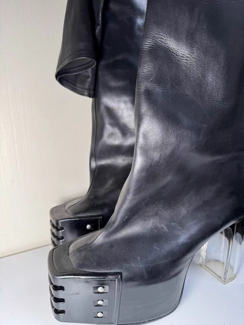 Rick Owens Rick Owens LEGRDE OBLIQUE PLATFORMS Q8 Size US 11 / IT 41 - 6 Thumbnail