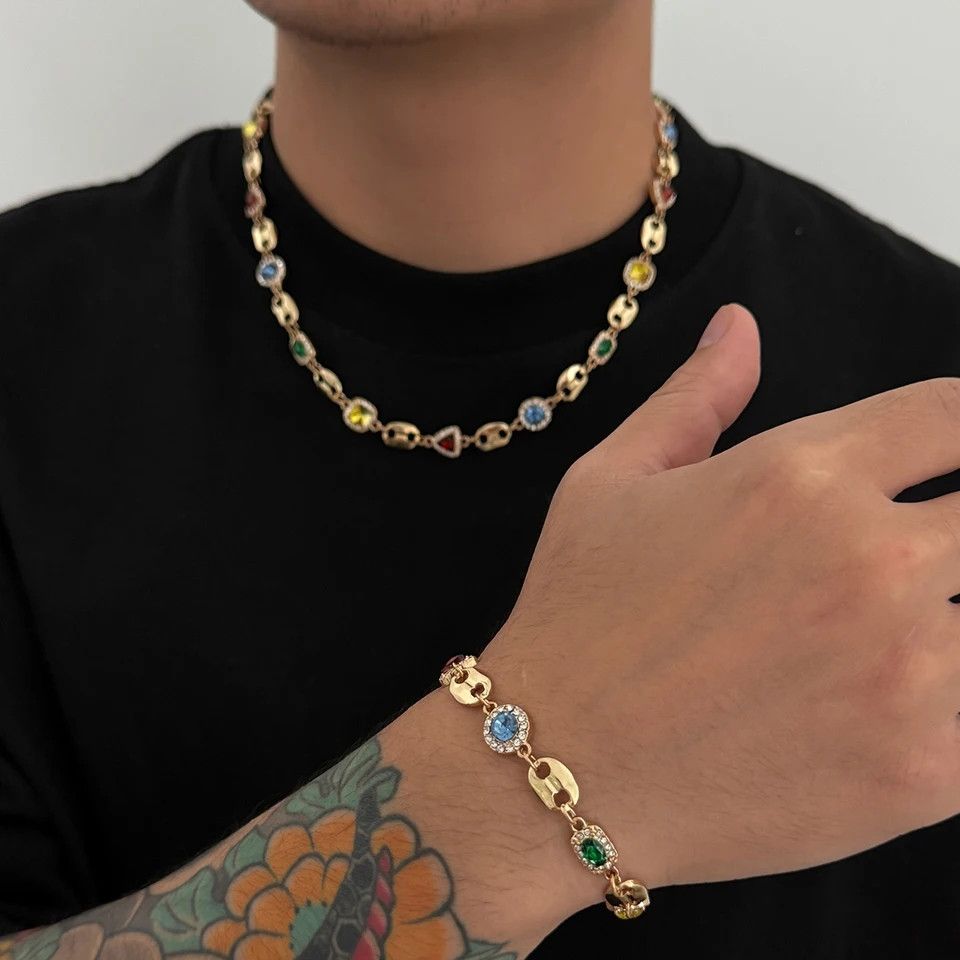 Jewelry Salircon Trendy Exquisite Rhinestone Choker Size ONE SIZE - 3 Thumbnail