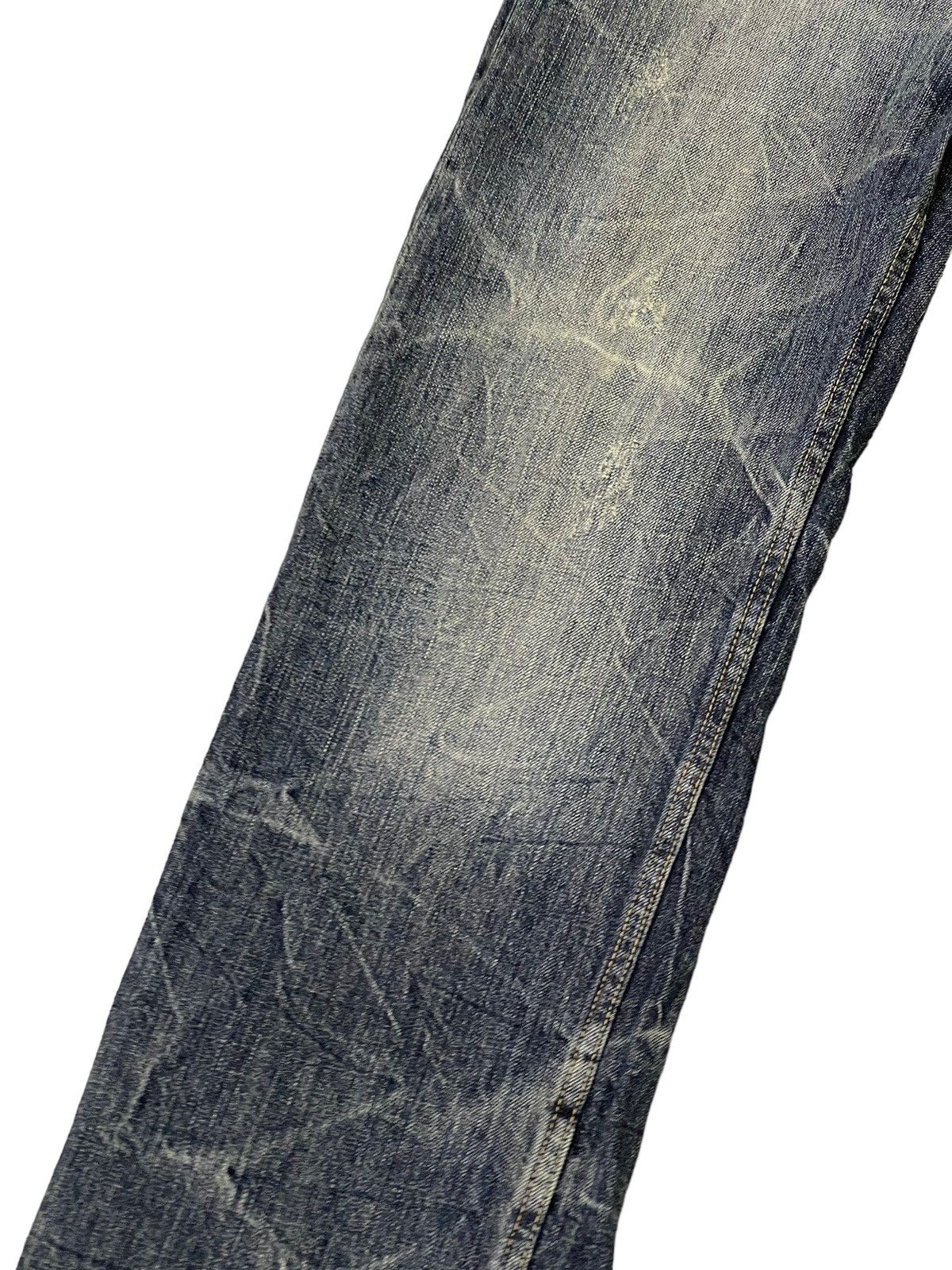 Japanese Brand Faded Jeans Sirmione Distress Regular Straight 8🟦0 Size US 29 - 12 Thumbnail