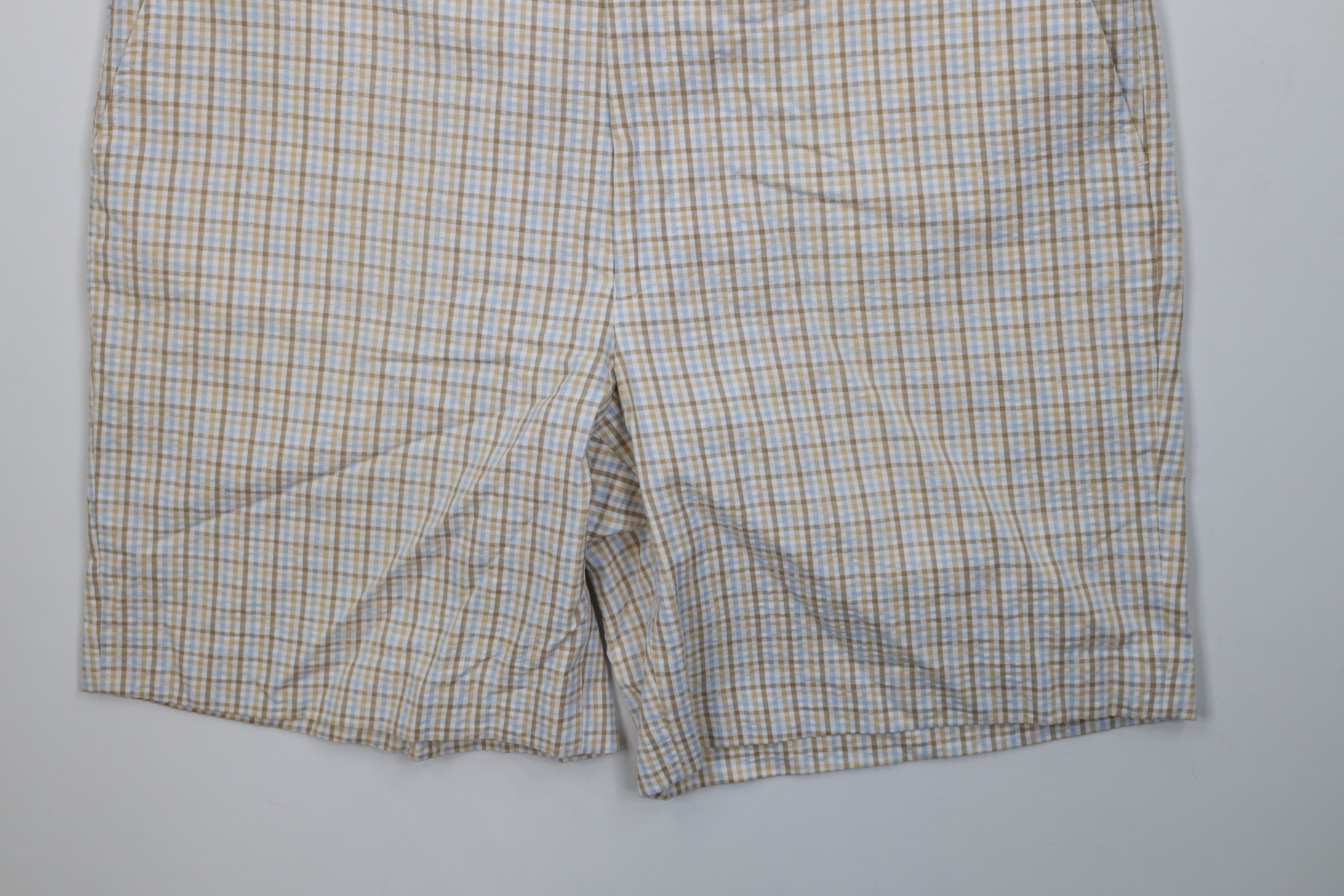 Vintage Vintage 90s Streetwear Sucker Above Knee Chino Shorts Plaid Size US 36 / EU 52 - 4 Thumbnail