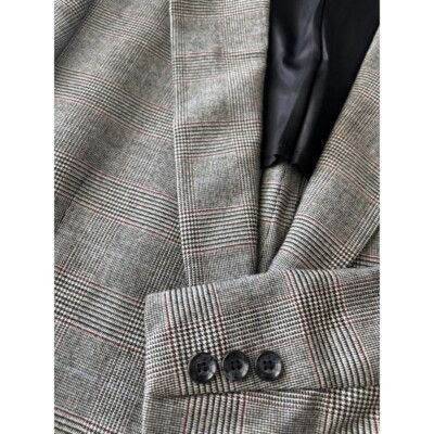 Other Cromwell Juster's Custom Suit Sz 44-46 Windowpane Wool Two B Size 44R - 13 Thumbnail