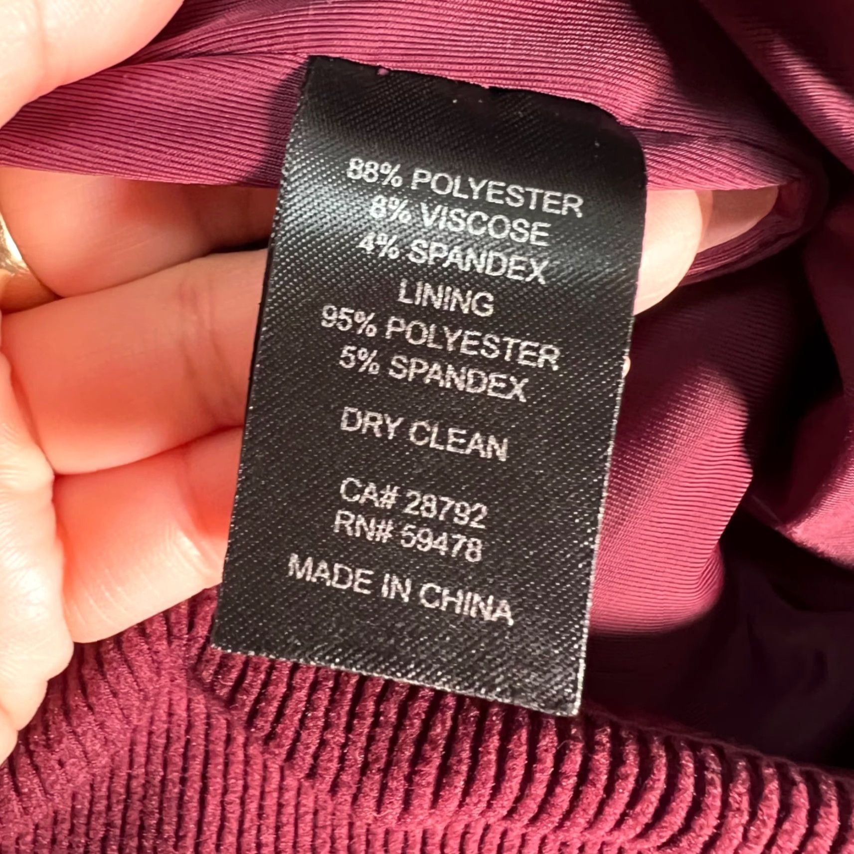 House of Harlow VINTAGE House Of Harley Womens Skirt Short Mini Burgundy Red Slit Size L Adult Large Harlow | 90s style? Size 36" / US 14 / IT 50 - 4 Thumbnail