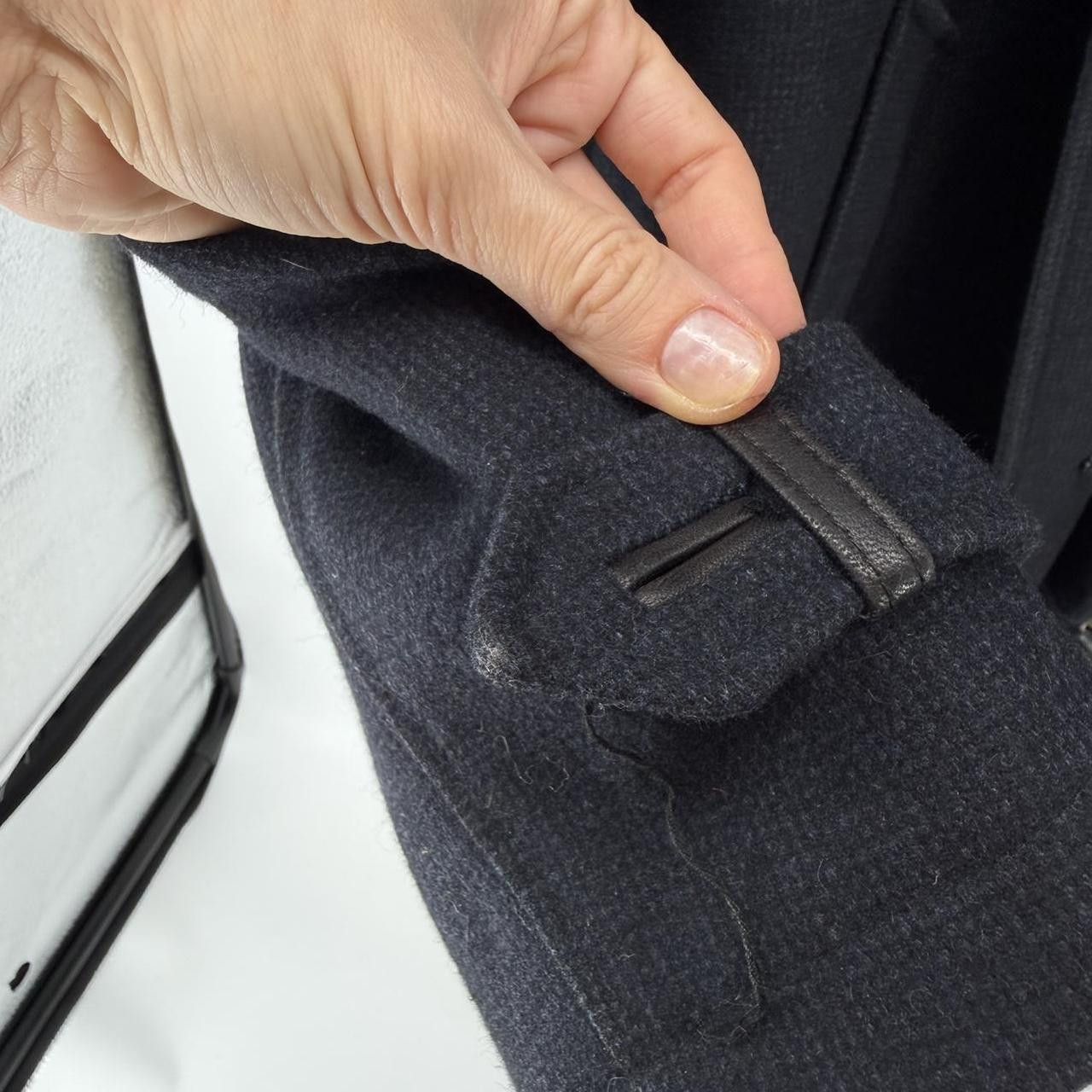 Cole Haan Cole Haan Men's Size XXL Classic Collared Wool-Blend Navy Size US XXL / EU 58 / 5 - 8 Thumbnail