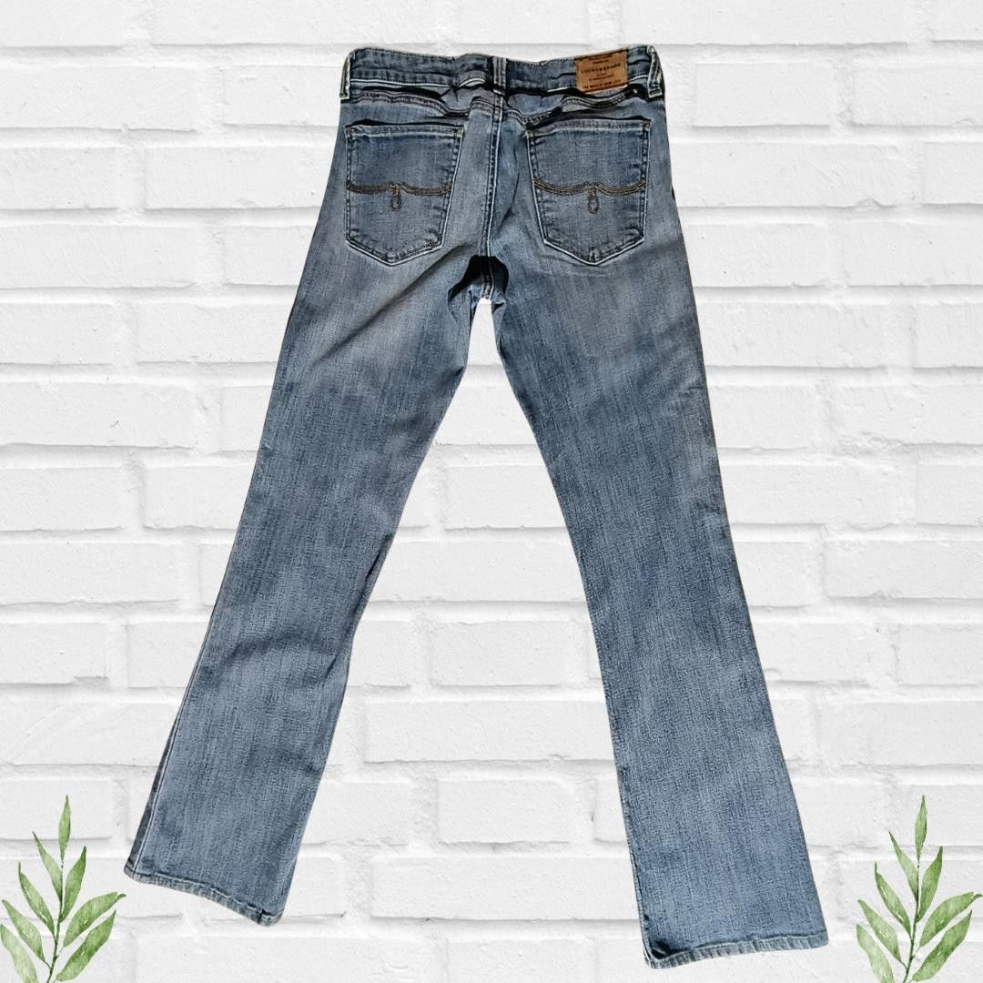 Lucky Brand Lucky Brand Distressed Boot Cut Jeans Women's Size 4/27 Size 27" / US 4 / IT 40 - 4 Thumbnail