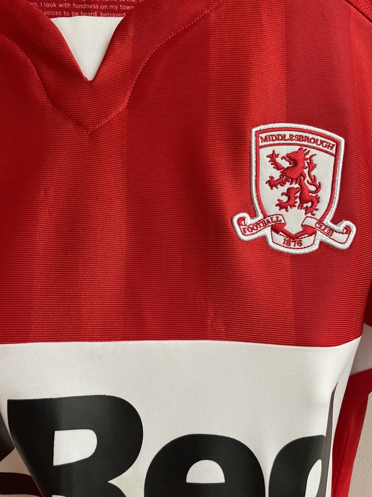 Hummel Middlesbrough 2018 2019 Home Football Shirt Soccer Jersey Size US L / EU 52-54 / 3 - 9 Thumbnail
