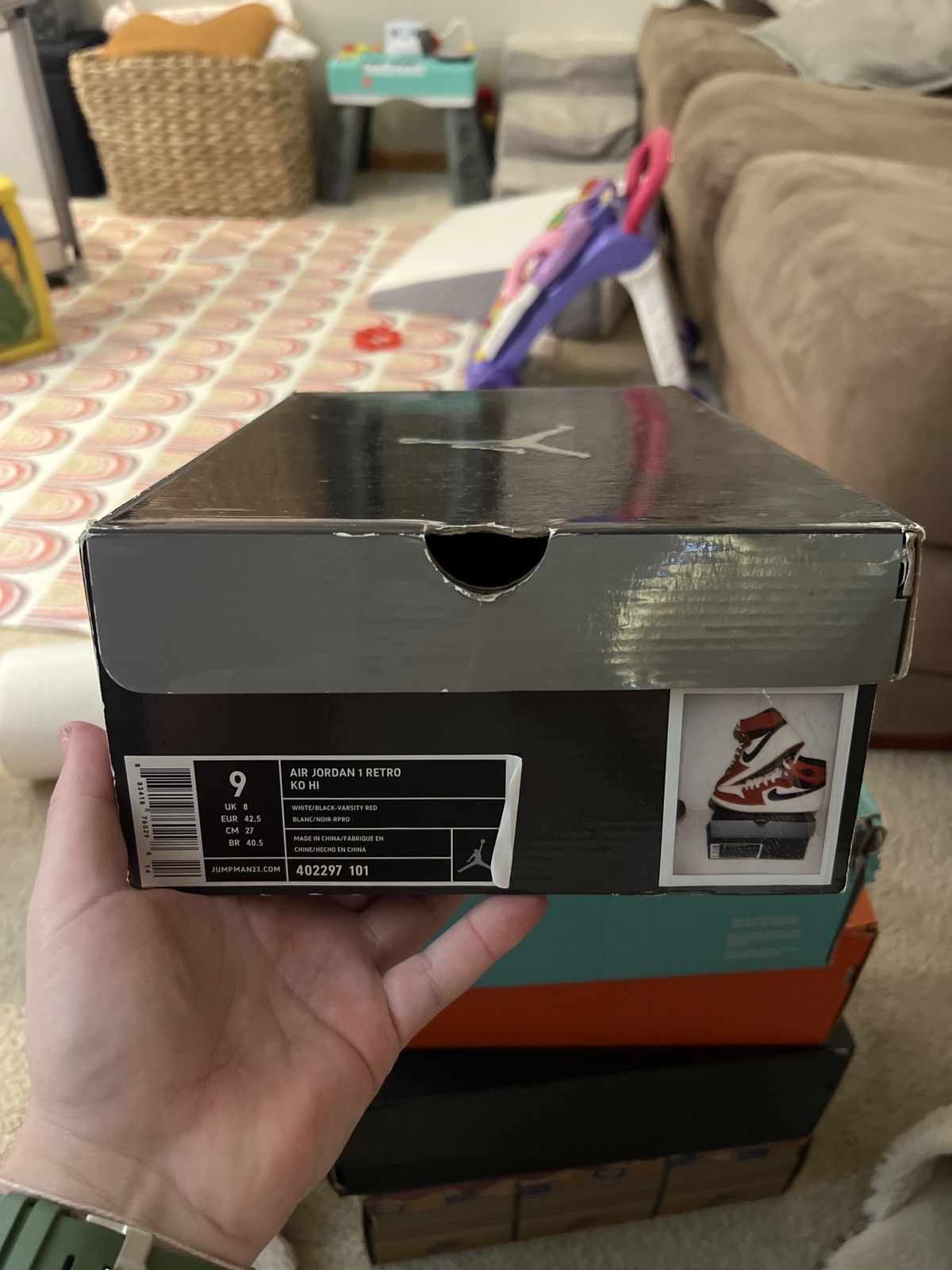 Jordan Brand Air Jordan 1 Retro KO HI “Vintage” Size US 9 / EU 42 - 9 Thumbnail