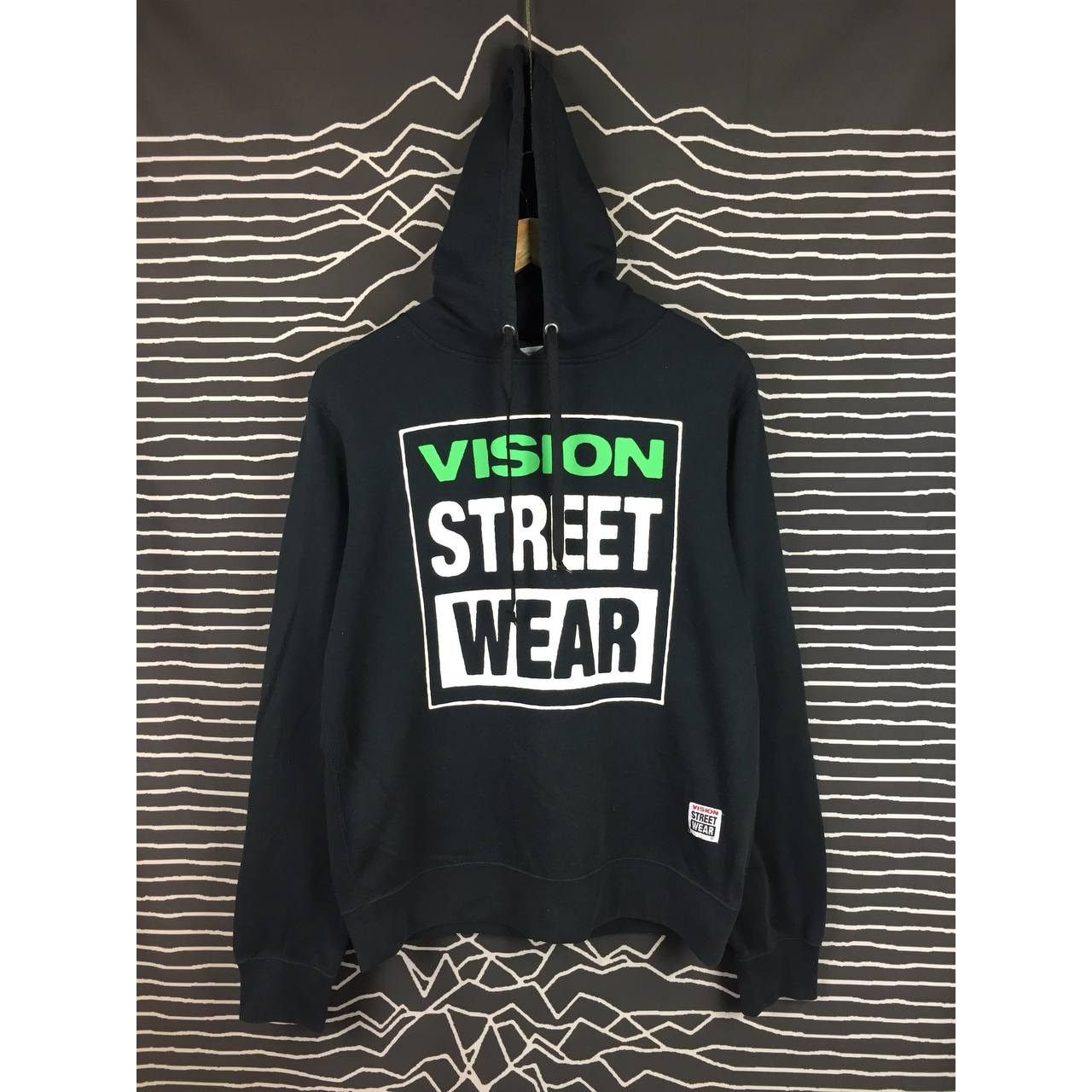 Vintage × Vision Streetwear Vision Street Wear Box Logo Pullover Skate Hoodie Size US M / EU 48-50 / 2 - 3 Thumbnail