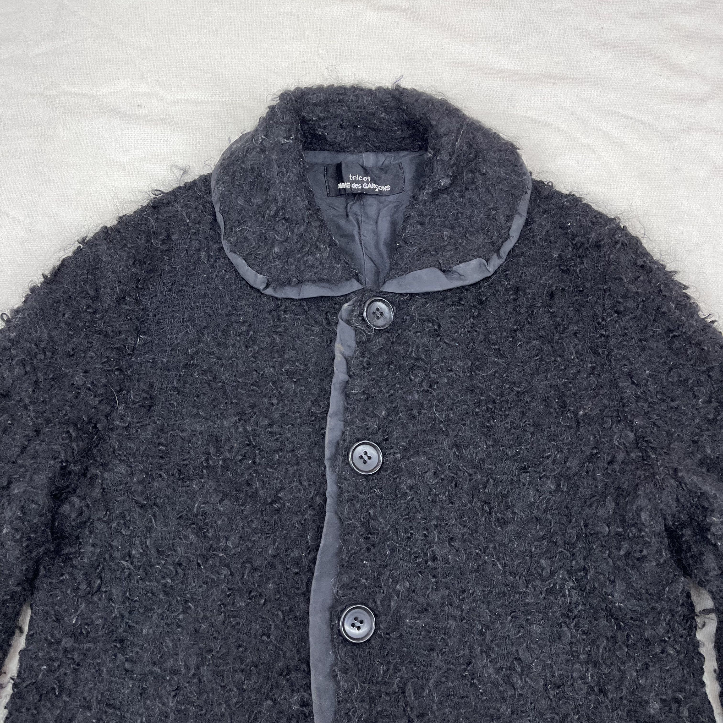 Comme des Garcons Y2K Vintage AD2003 TRICOT CDG Mohair Jacket #1115/AN Size M / US 6-8 / IT 42-44 - 4 Thumbnail