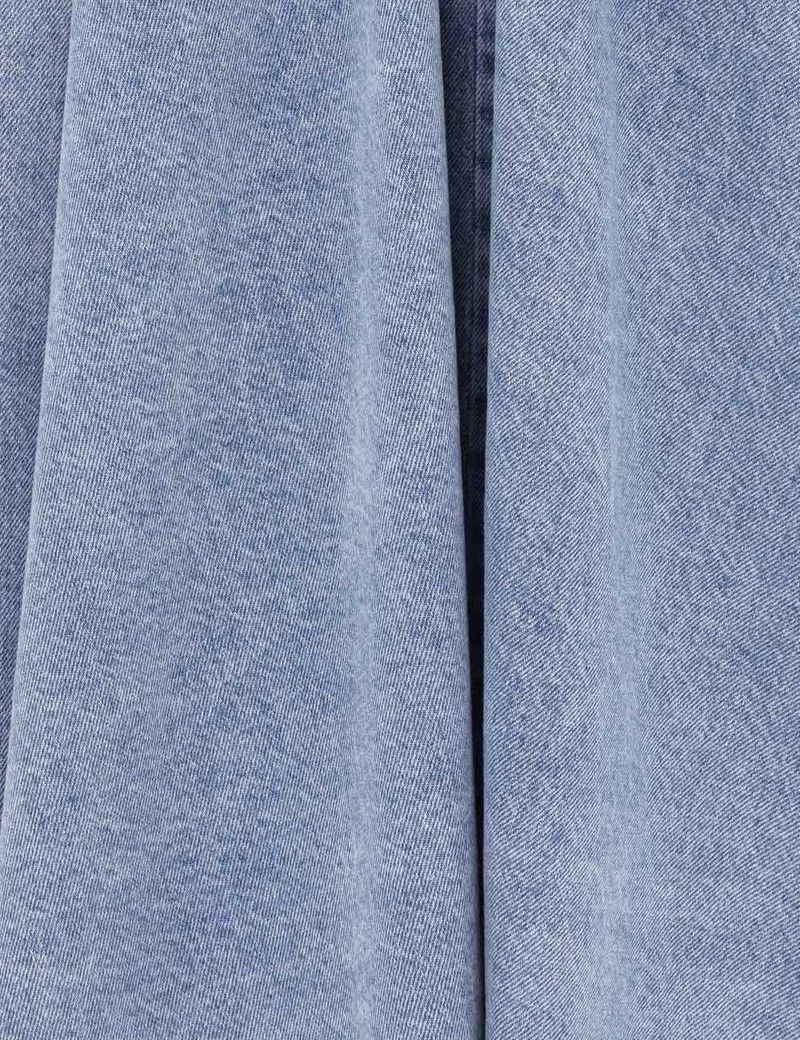 Zimmermann oc11z0226 Denim Circle Skirt In Blue Size 26" / US 2 / IT 38 - 6 Thumbnail