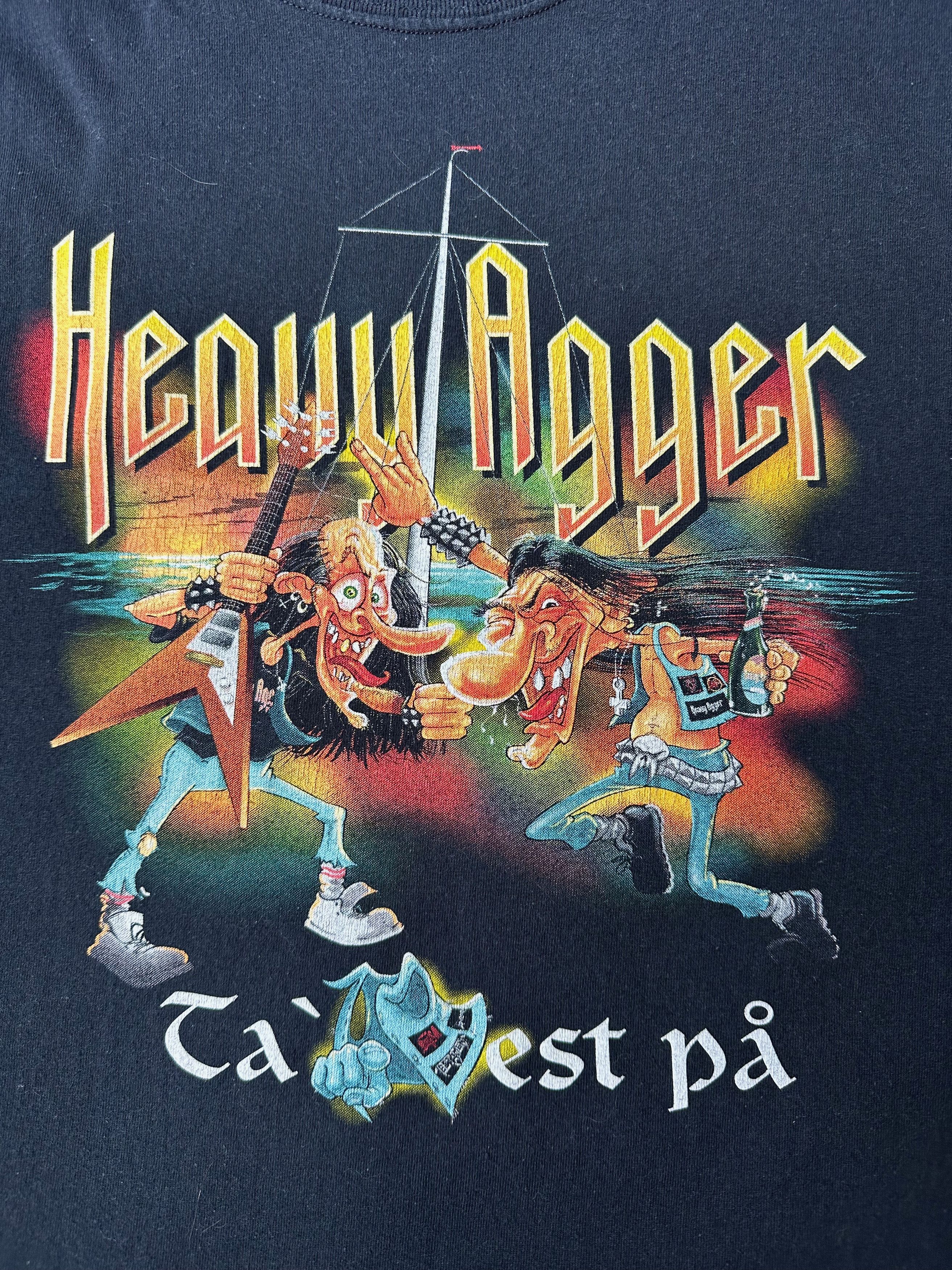Vintage Vintage Heavy Agger Music Metal Festival t shirt Size US XL / EU 56 / 4 - 6 Thumbnail