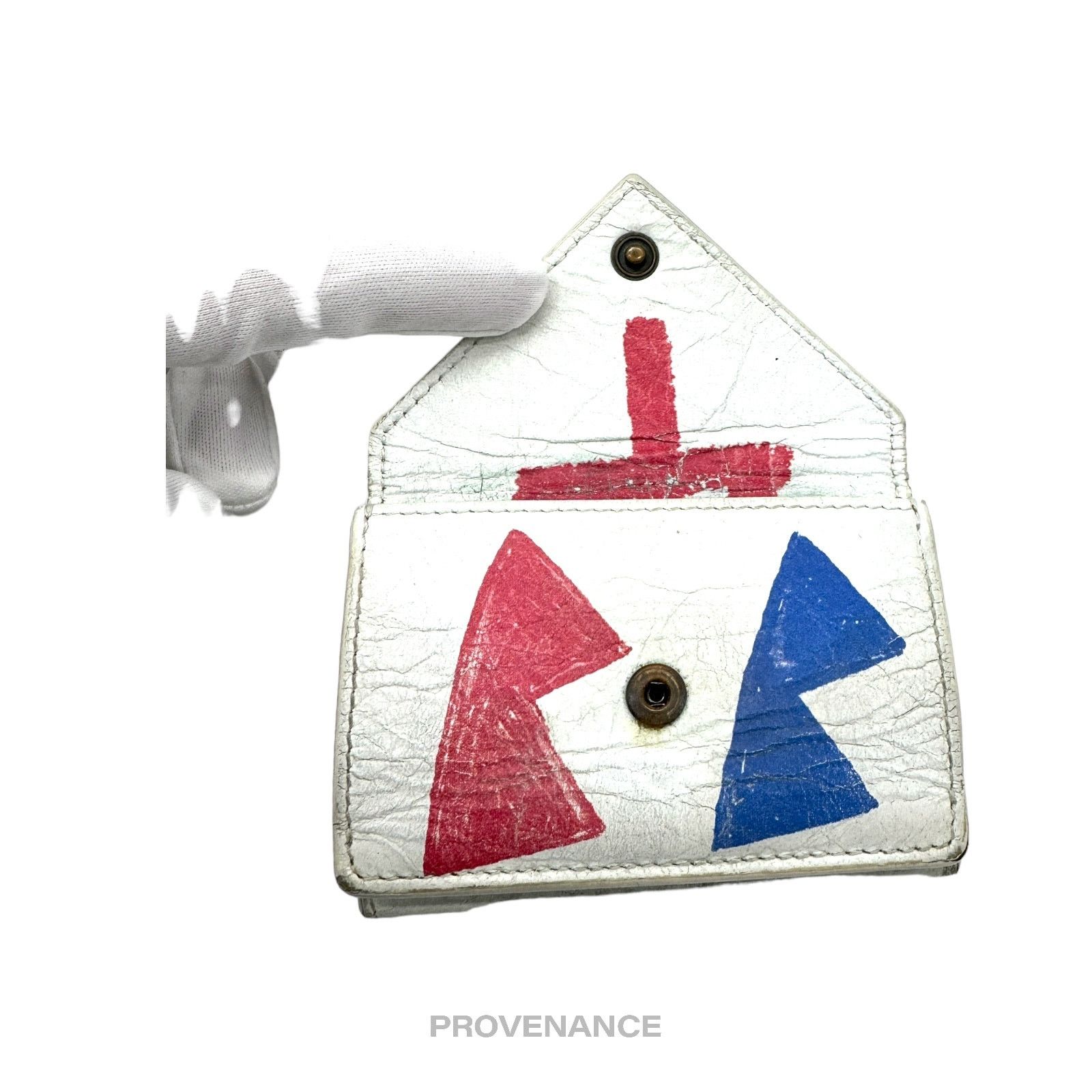 Balenciaga 🔴 Balenciaga Papier Trifold Wallet - Graffiti France Size ONE SIZE - 5 Thumbnail