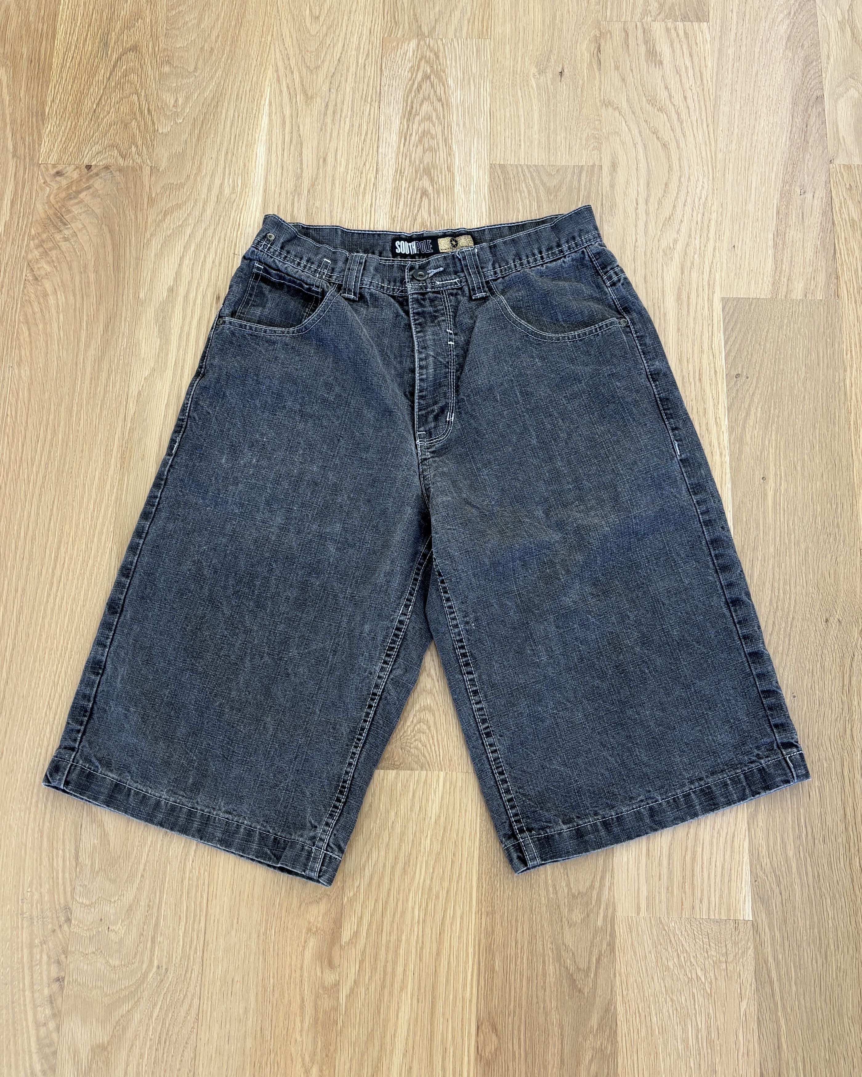 Southpole Vintage SouthPole Grey Denim Shorts Size US 32 / EU 48 - 1 Thumbnail