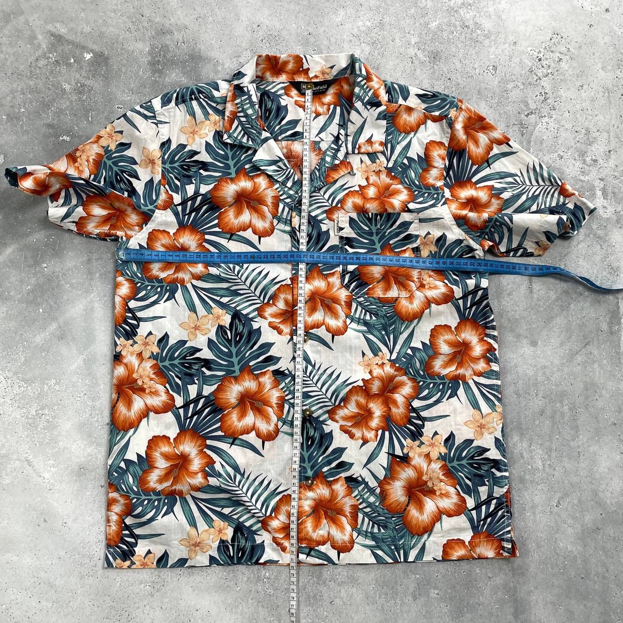 Penfield Penfield Hawaiian Short Sleeve Shirt White/ Orange/ Green M Size US M / EU 48-50 / 2 - 15 Thumbnail