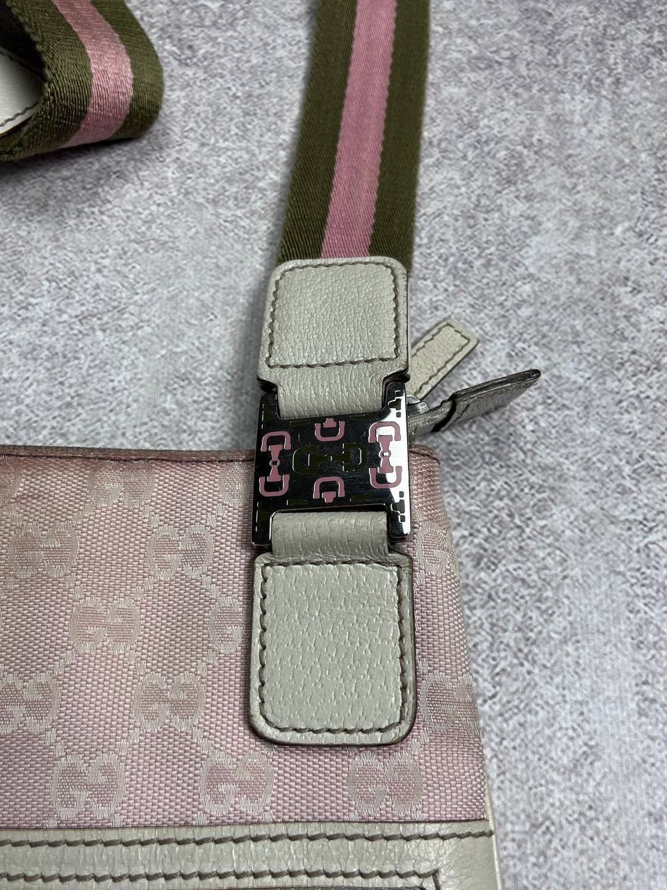 Gucci Vintage Gucci GG Pink Monogram Cross Body Bag Y2K Os Size ONE SIZE - 5 Thumbnail