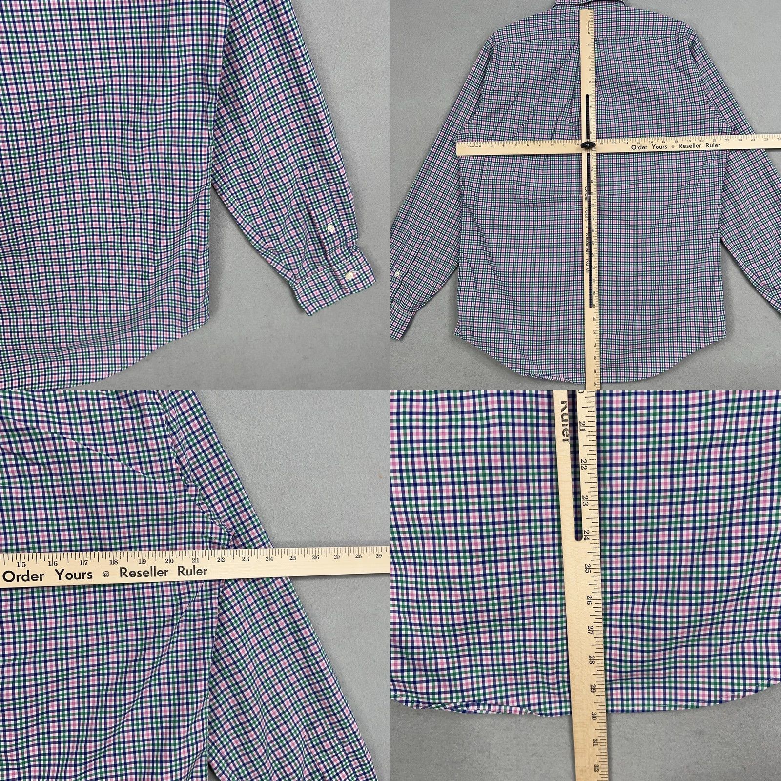 Ralph Lauren Ralph Lauren Shirt Mens Medium Pink Blue Green Plaid Classic Fit Stretch Preppy Size US M / EU 48-50 / 2 - 8 Thumbnail