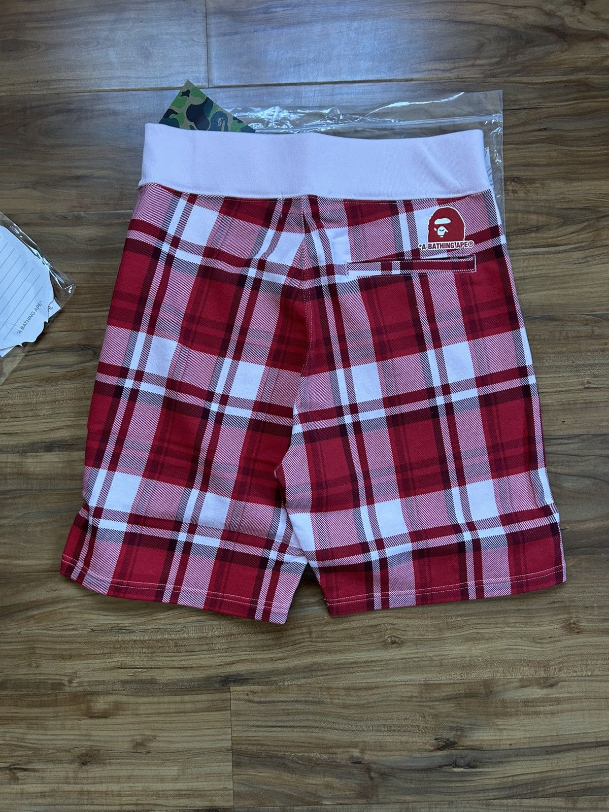 Bape NEW Bape Check Sweat Shorts w/ Gift Size US 28 / EU 44 - 3 Thumbnail