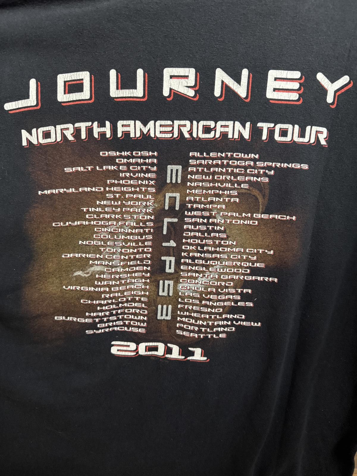 Designer Journey Band T-shirt Journey Tour Eclipse 2011 Tee Size US S / EU 44-46 / 1 - 4 Thumbnail