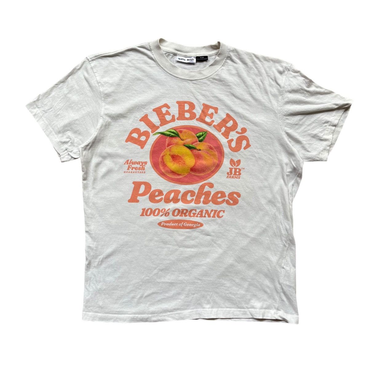 Cotton On × Justin Bieber × Rap Tees Cotton On X Justin Bieber Peaches Tee Size US M / EU 48-50 / 2 - 1 Thumbnail