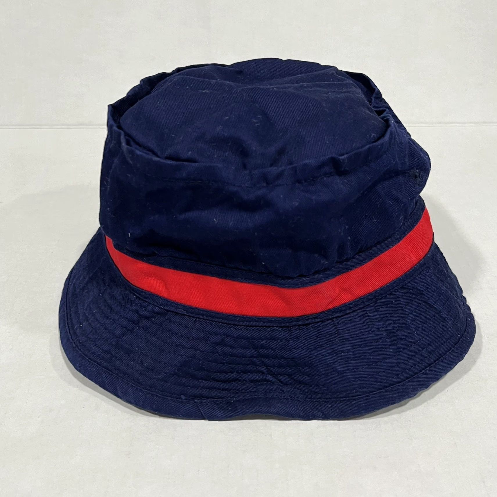 Vintage VINTAGE Hyder Alaska Bucket Hat Cap Navy Blue Red Bald Eagle Patch Size M/L Men Bucket Hat Blue USA 90s Outdoor Vintage Mens Size ONE SIZE - 4 Thumbnail