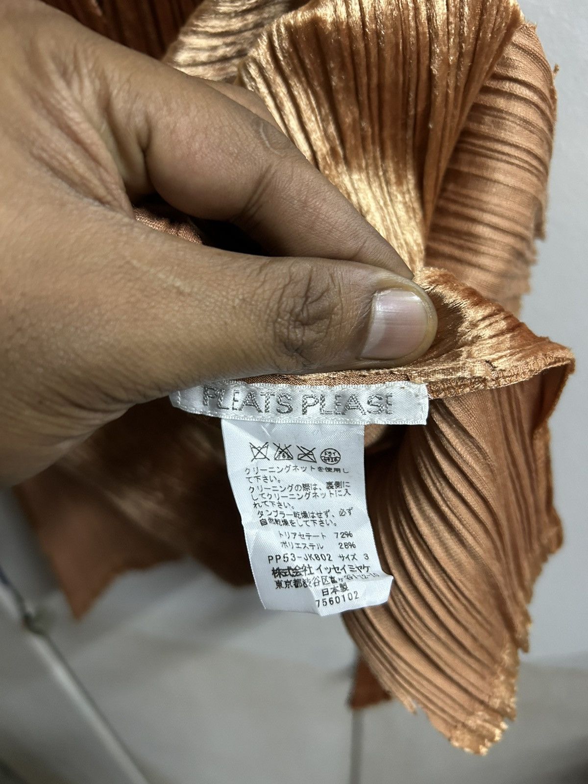 Pleats Please Issey Miyake Archival Sleeveless Mock Neck Top Metallic Bronze Gold Size M / US 6-8 / IT 42-44 - 11 Thumbnail