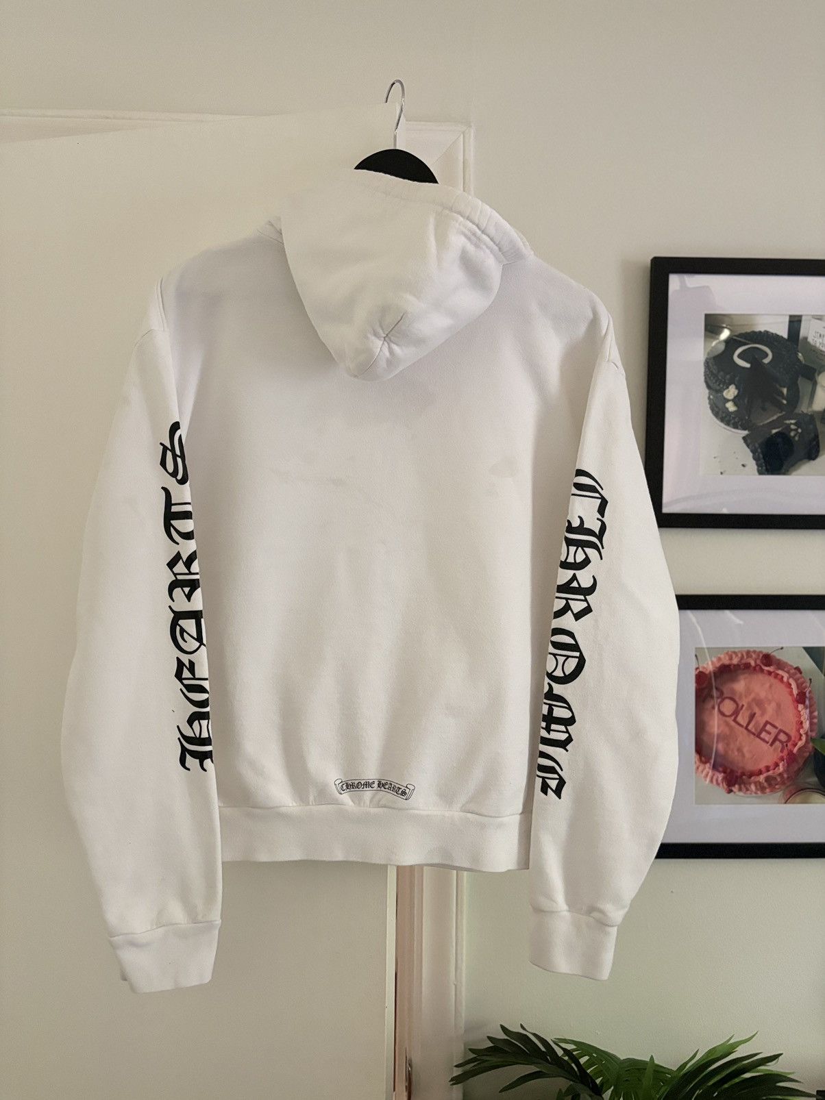 Chrome Hearts WHITE LOGO HOODIE Size US S / EU 44-46 / 1 - 7 Thumbnail