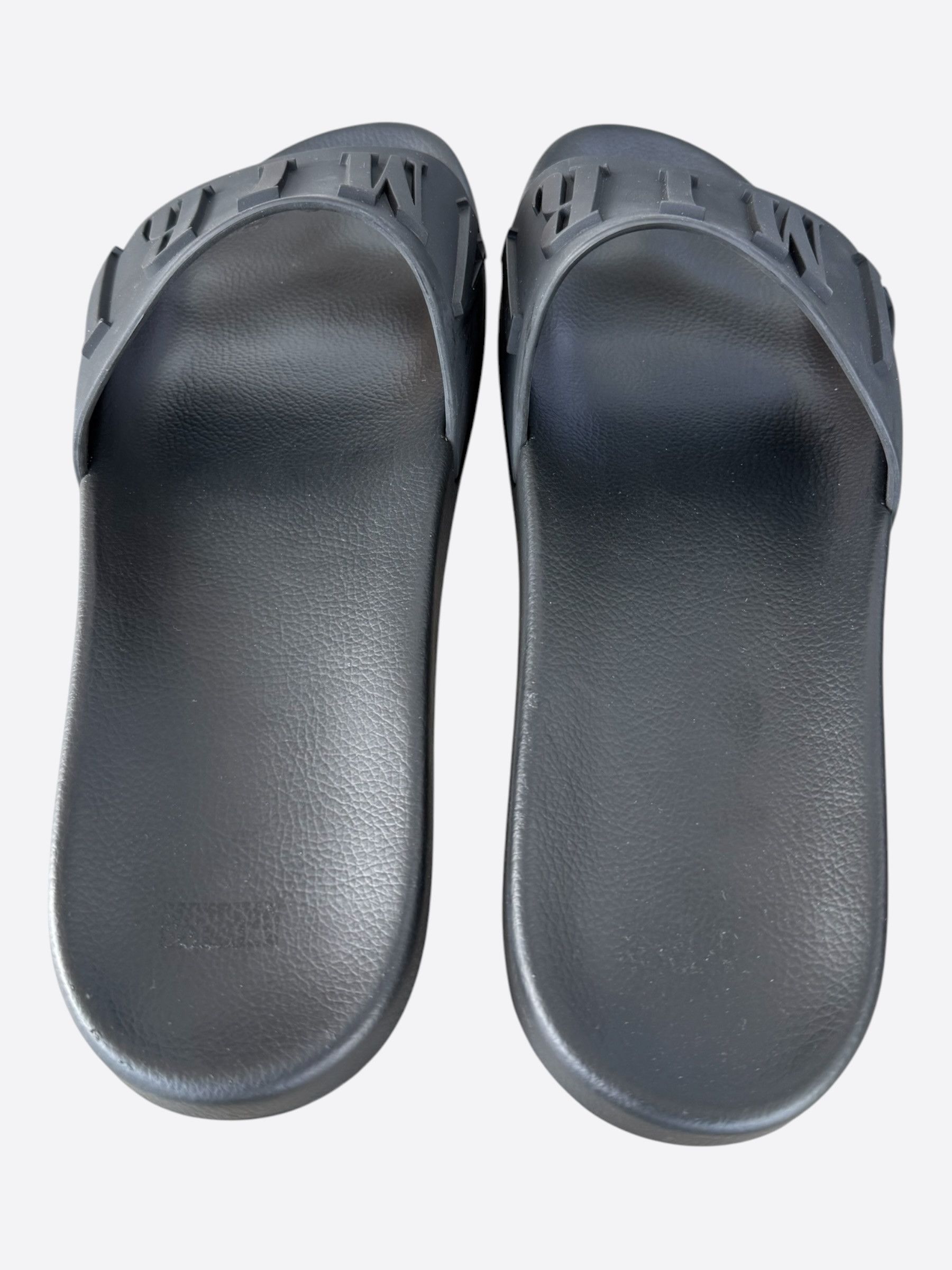 Amiri Amiri Black Logo Rubber Slides Size US 14 / EU 47 - 4 Thumbnail