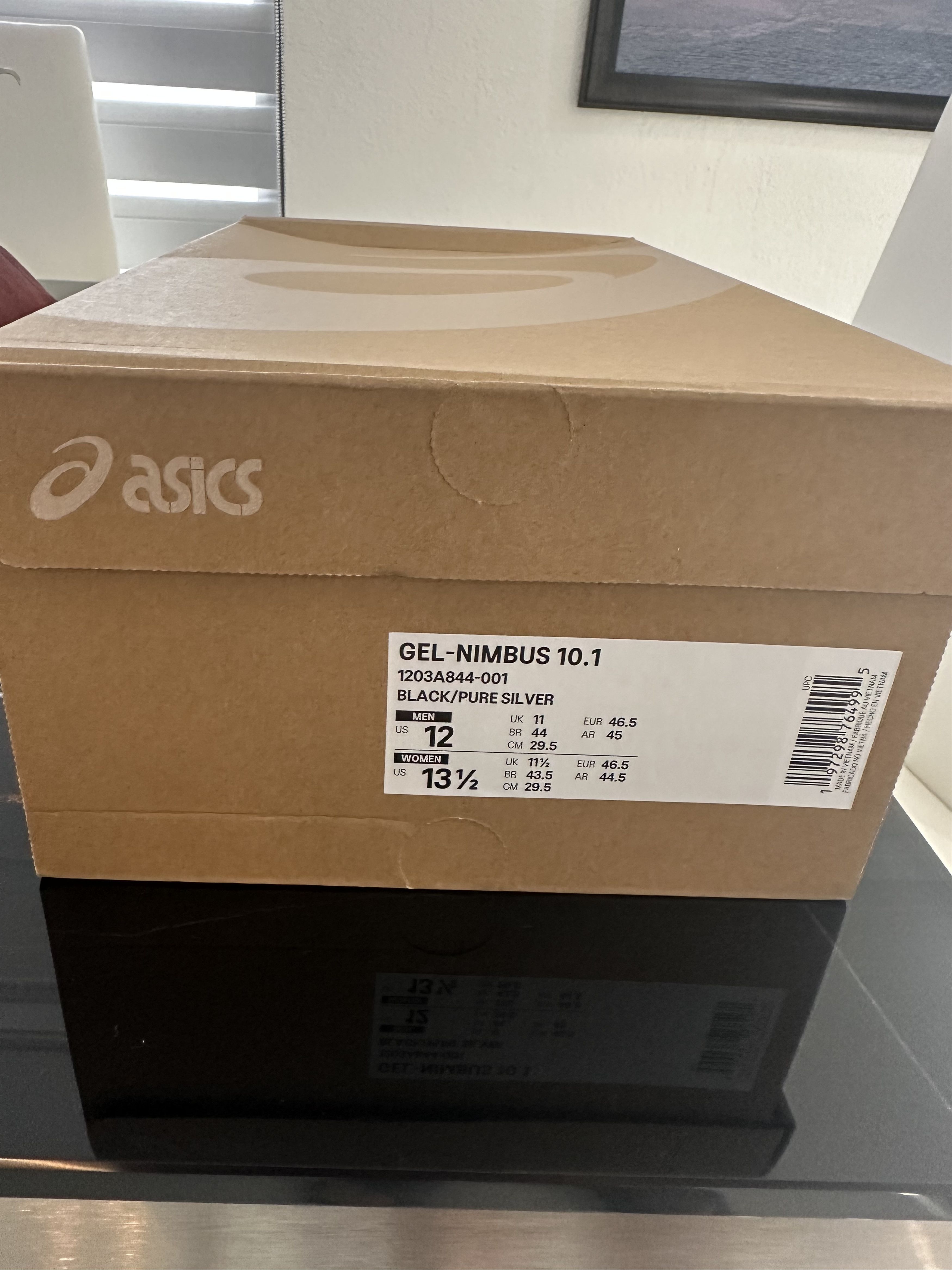 Asics × Kith Gel Nimbus 10.1 Black/Pure Silver Size US 12 / EU 45 - 3 Thumbnail