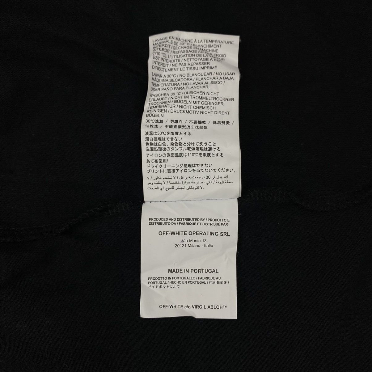 Off-White Off White Moto Spliced Tee Size US XXS / EU 40 - 10 Thumbnail