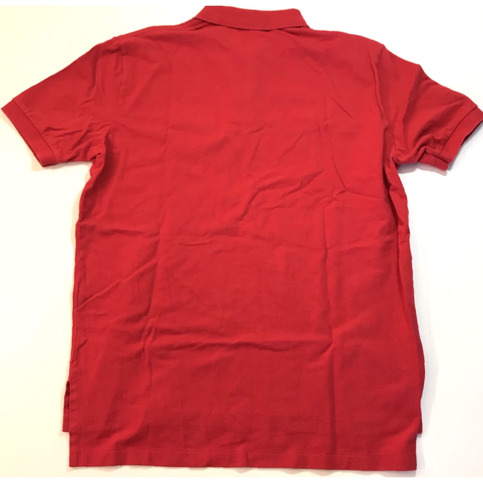 Polo Ralph Lauren VINTAGE Polo Ralph Lauren Mens Polo Shirt Short Sleeve Collared 90s Red Sz L - Solid Cotton Knit Logo Polo Shirt Men Regular Fit Size US L / EU 52-54 / 3 - 4 Thumbnail