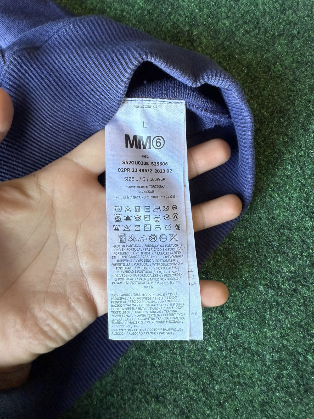 MM6 MM6 MAISON MARGIELA EMBROIDERED LOGO HOODIE SIZE L Size US L / EU 52-54 / 3 - 12 Thumbnail
