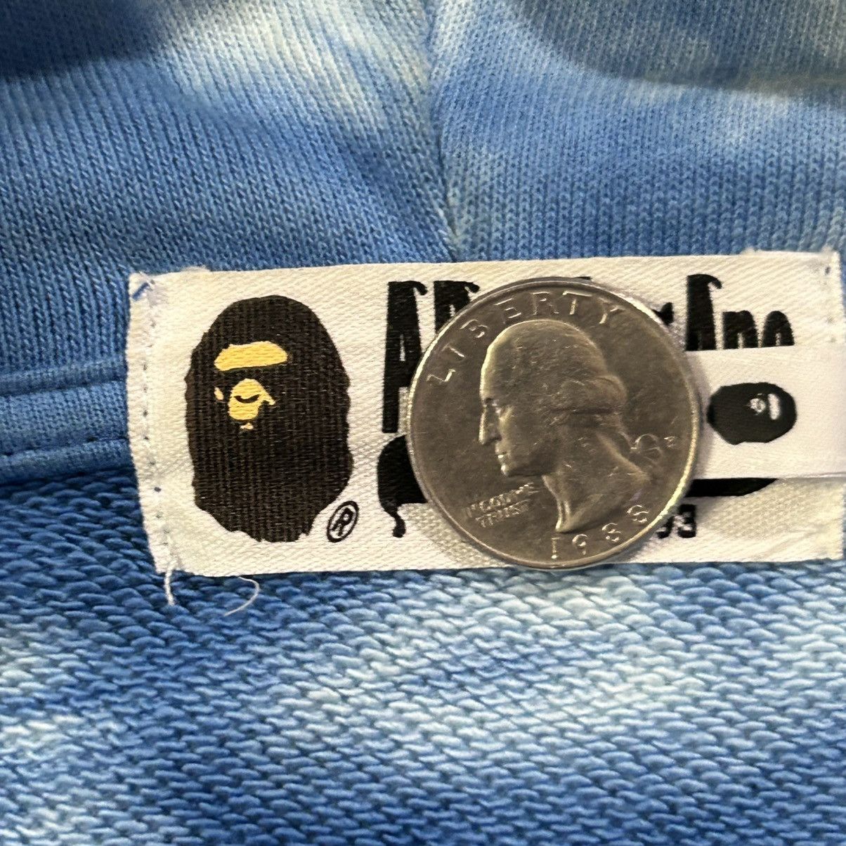 Bape BAPE Blue Tie Dye Full Zip Hoodie Size US XL / EU 56 / 4 - 6 Thumbnail