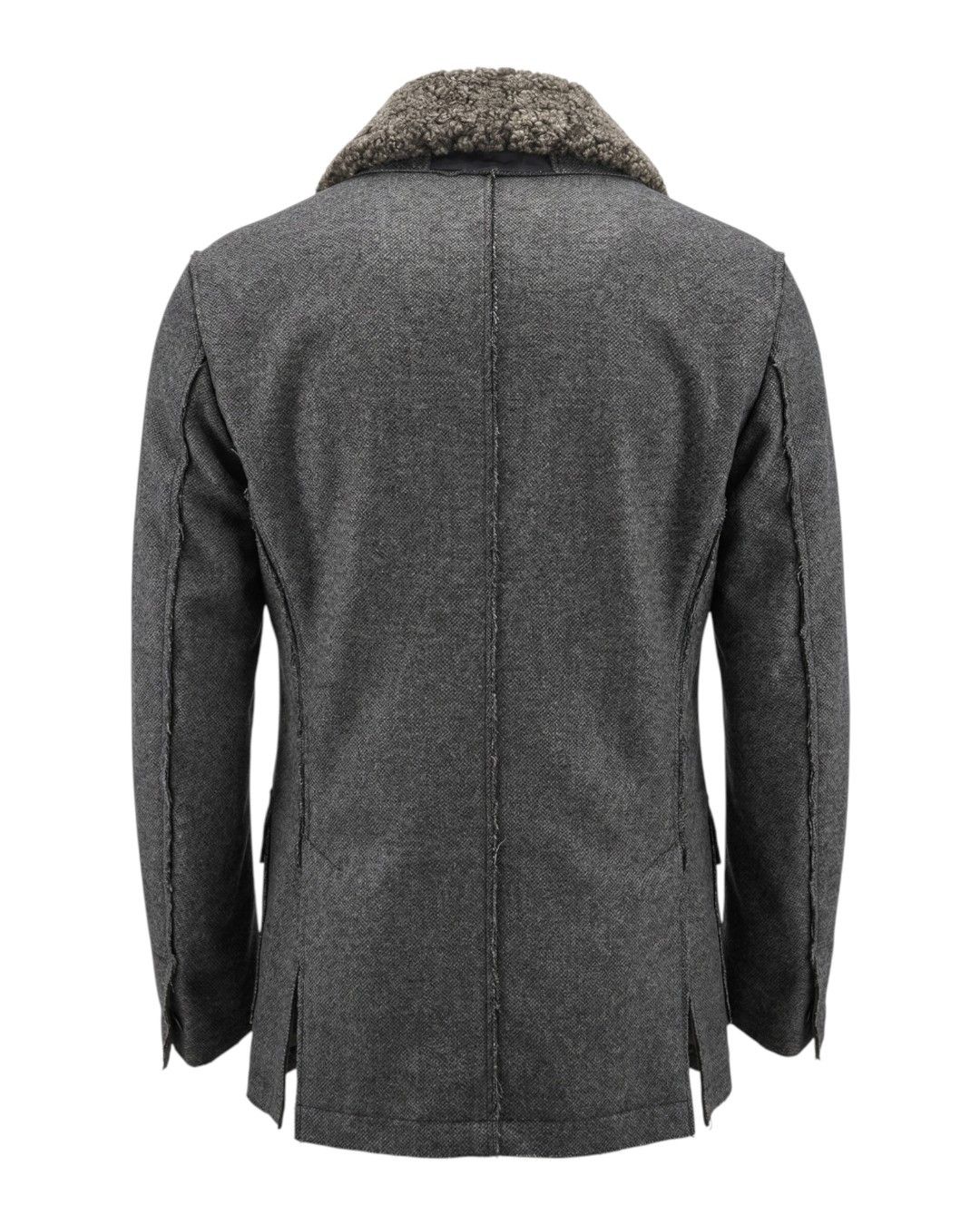 Dolce & Gabbana SHEEP FUR COLLAR HYBRID QUILTED JACKET Size US M / EU 48-50 / 2 - 2 Thumbnail