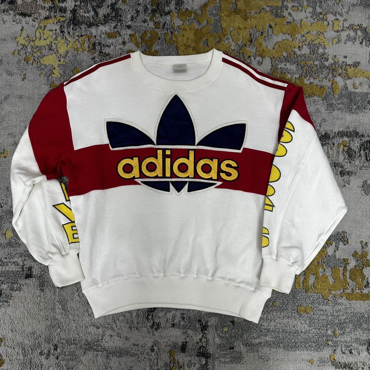 Adidas Vintage 80’s Adidas Sports Embroidery Logo Sweatshirts Size US M / EU 48-50 / 2 - 1 Thumbnail