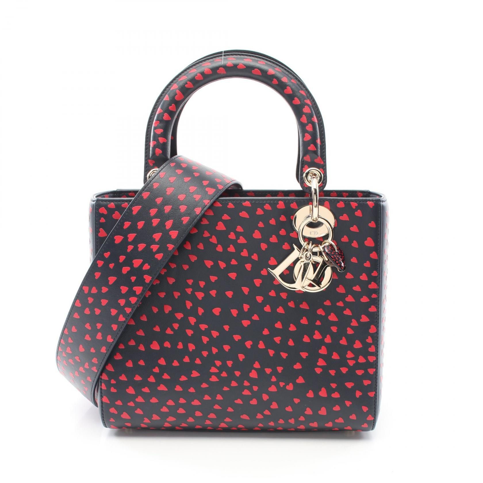 Dior Dior Lady Dior I Love Paris Leather Handbag M0518OSGA in Great Condition Size ONE SIZE - 1 Thumbnail