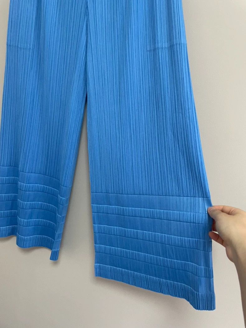 Issey Miyake Issey Miyake size:3 Blue pleated pants Size 42" / US 20 - 2 Thumbnail
