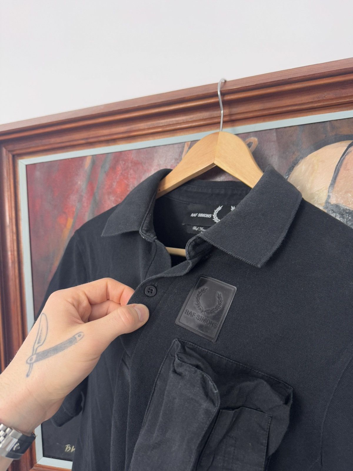 Fred Perry × Raf Simons Vintage RAF Simons x Fred Perry Polo Shirt Big Pocket Cargo Size US M / EU 48-50 / 2 - 2 Thumbnail