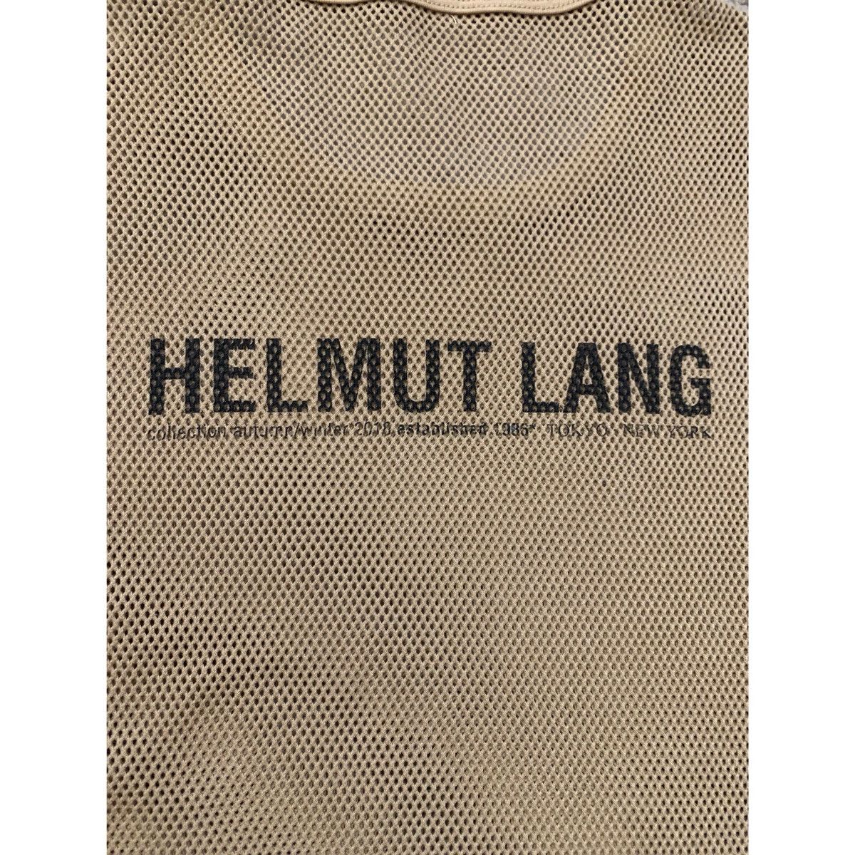 Helmut Lang HELMUT LANG BROWN LOGO MESH TOP Size US M / EU 48-50 / 2 - 14 Thumbnail