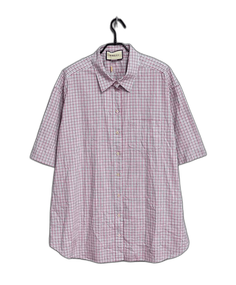Gucci Classic Checkered Shirt by GUCCI-yf Size US M / EU 48-50 / 2 - 1 Thumbnail