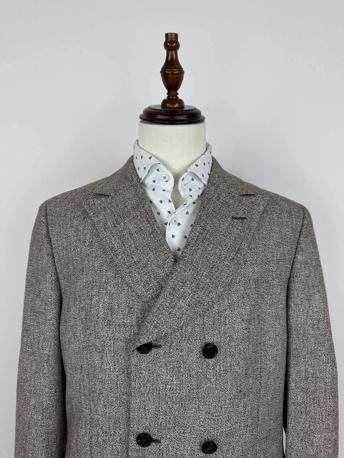Suitsupply Suitsupply Linen Brown double-breasted coat Mens size 44L Size US XL / EU 56 / 4 - 3 Thumbnail