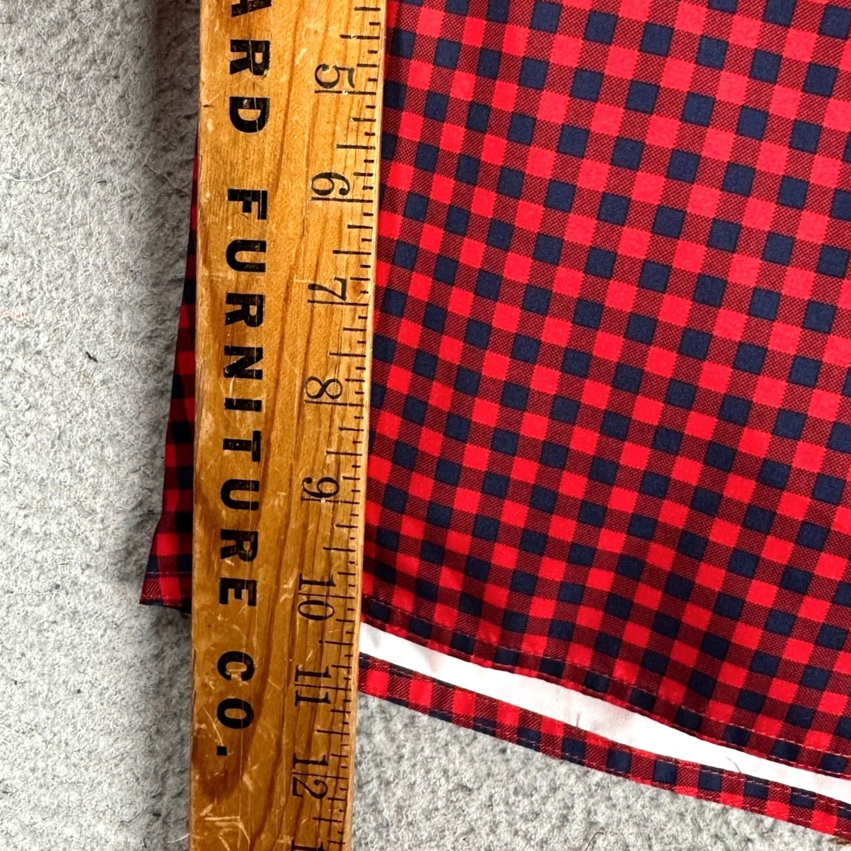 Vintage St. John's Bay Mens Swim Trunks 4XLT Tall Red Blue Gingham Check Board Shorts NEW Size US 39 - 6 Thumbnail