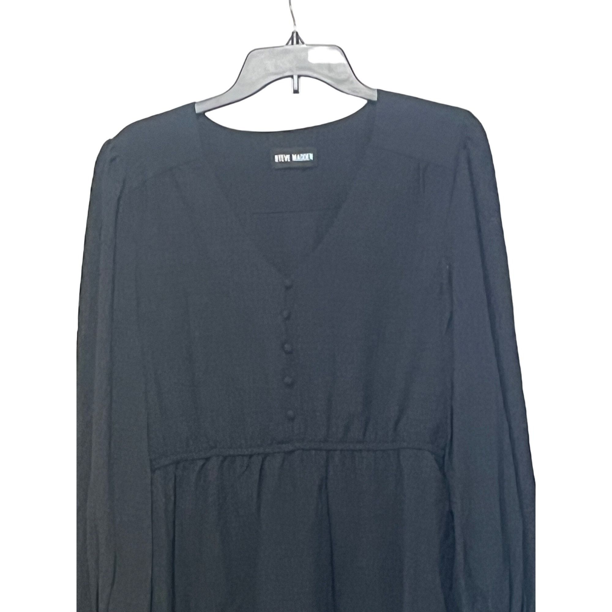 Steve Madden Steve Madden Cora Long Sleeve Dress Black, L Size L / US 10 / IT 46 - 10 Thumbnail